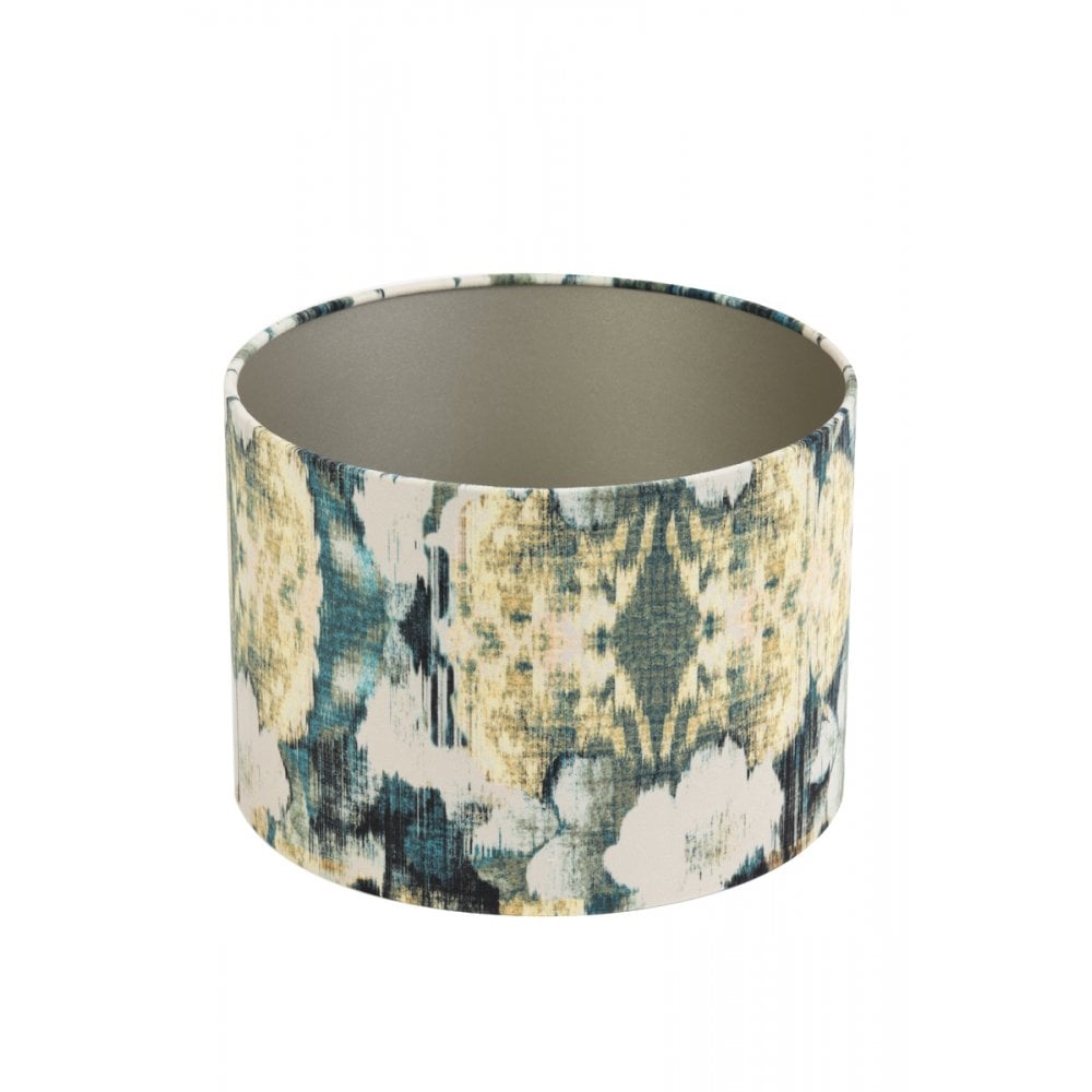 Scarabee Blue Round Textile Lampshade 30x30x21cm