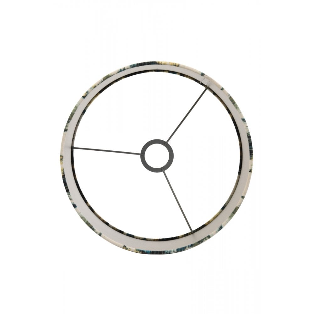 Scarabee Blue Textile Round Lampshade - 25x25x18cm