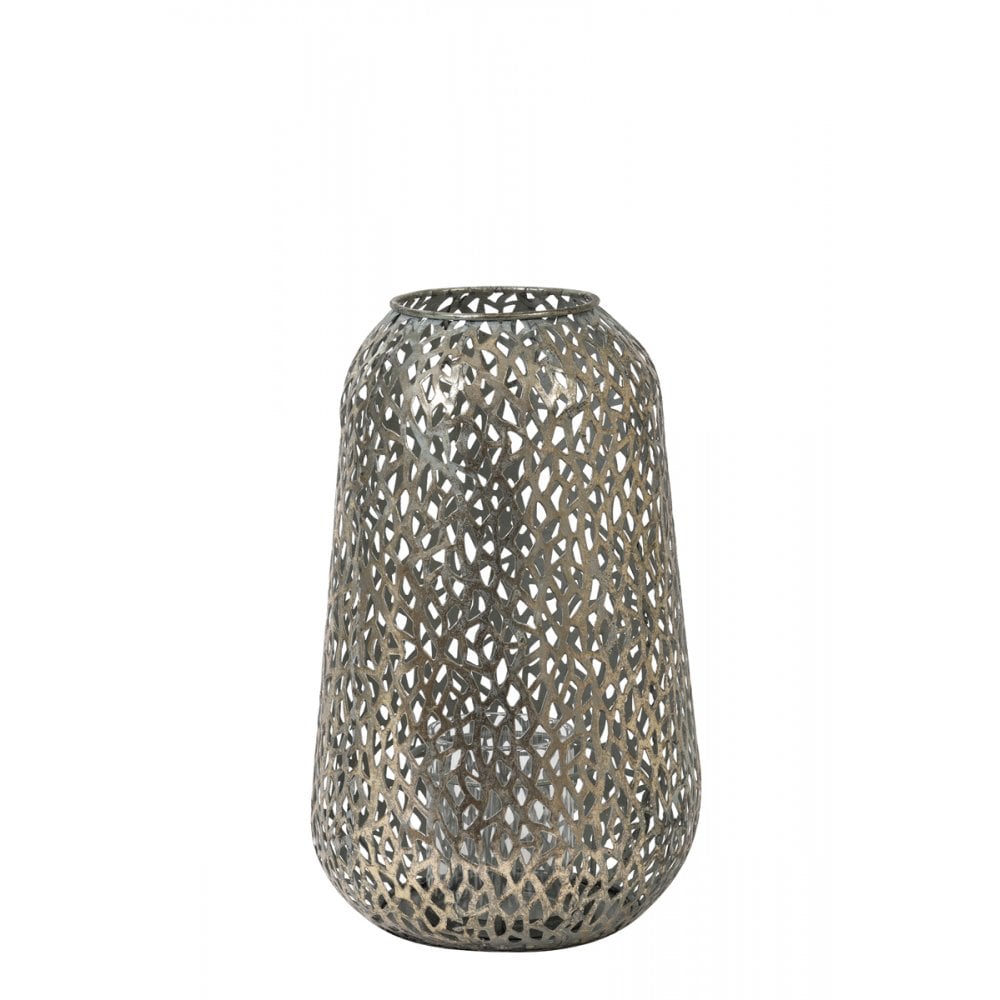 Antique Bronze Hurricane Candle Holder 21x33.5cm