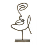 Antique Bronze Face Sculpture Ornament 43x24x8cm