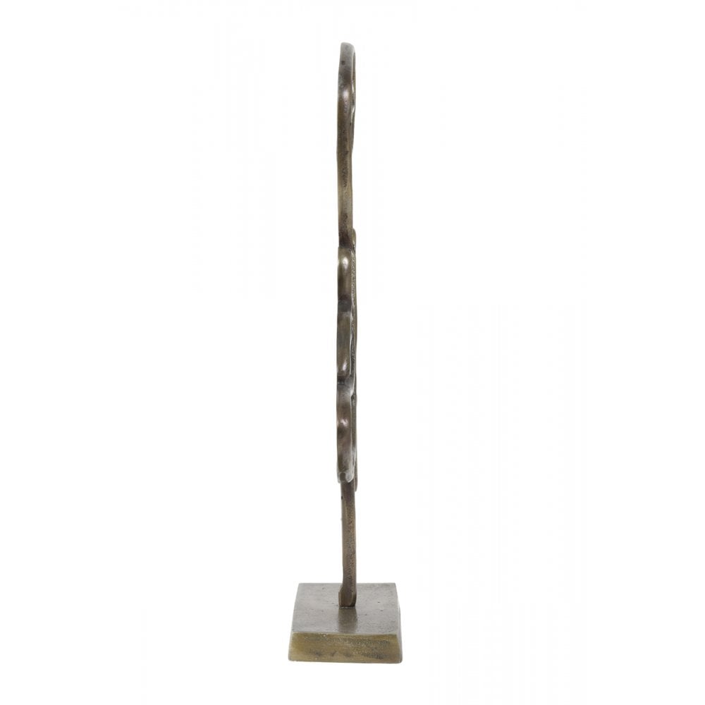 Antique Bronze Face Sculpture Ornament 43x24x8cm