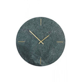 Daluca Emerald Green Marble Wall Clock - 43cm Round Design