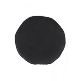 Elegant 52x51x2.5cm Matte Black Metal Dish