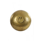 Title: Round Antique Bronze Metal Dish - 41cm x 11cm