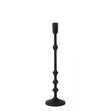 Elegant Black Metal Candle Holder - Tall and Sleek Design