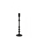 Elegant Black Ant-Inspired Metal Candle Holder - 40cm