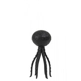 Octopus Matte Black Metal Candle Holder 12x25cm