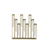 Antique Bronze Reimagined: Modern Open-Ring Metal Vase 39cm