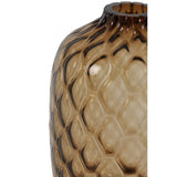 Elegant Carino Glass Vase - 42cm, Brown