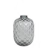 Elegant Grey Glass Vase, 29x42cm - Carino Collection