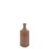 Elegant Dannee Brown Ceramic Vase - 10.5x25.5cm