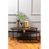Paxson Bronze Duo Oval Coffee Tables Set (103x60x40cm + 80x48x33cm)