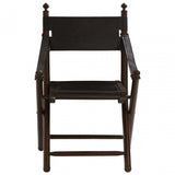 Inca Teak And Black Folding Chair, Black