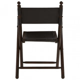 Inca Teak And Black Folding Chair, Black