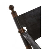 Inca Teak And Black Folding Chair, Black