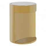 Carlos Round Side Table, Gold