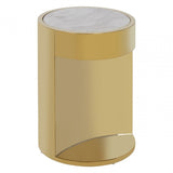 Carlos Round Side Table, Gold