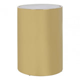 Carlos Round Side Table, Gold