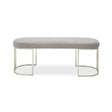 Gilden Grey Bench With Curved Base, Grey