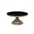 Anzio Silver Frame Coffee Table, Silver