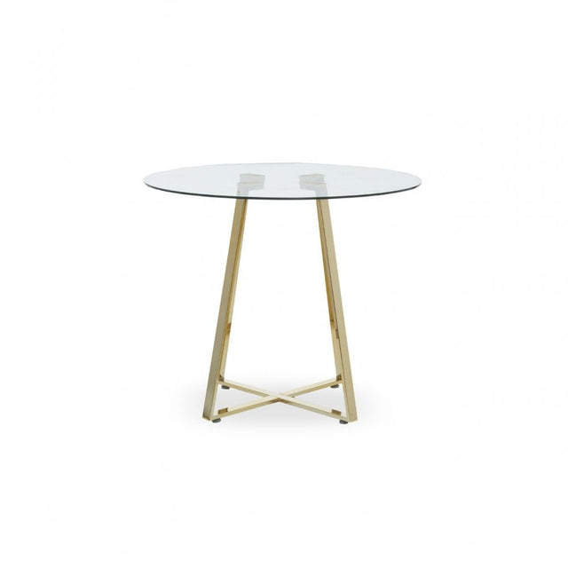 Metropolitan Round Glass Dining Table