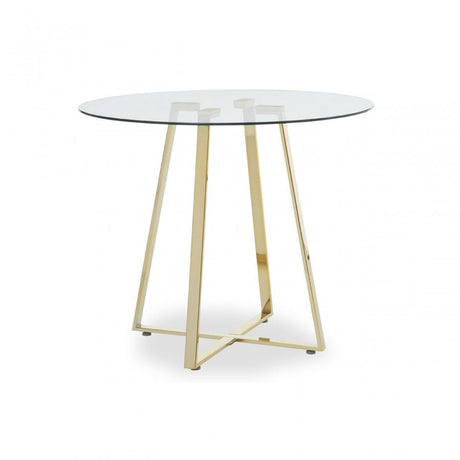 Metropolitan Round Glass Dining Table