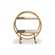Vizzini 2 Tier Bar Trolley, Gold