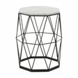 Shalimar Side Table With Octagonal Top, Black