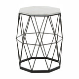 Shalimar Side Table With Octagonal Top, Black