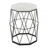 Shalimar Side Table With Octagonal Top, Black