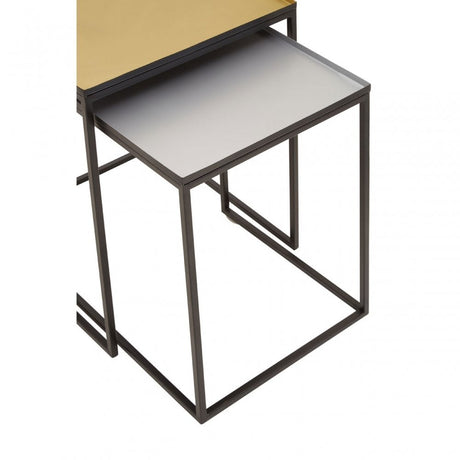 Rabia Nest Of 2 Tables, Gold