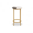 Vizzini Two Tone Side Table, Gold