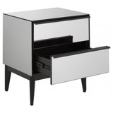 Rovigo 2 Drawer Chest, Black