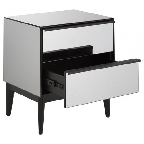 Rovigo 2 Drawer Chest, Black
