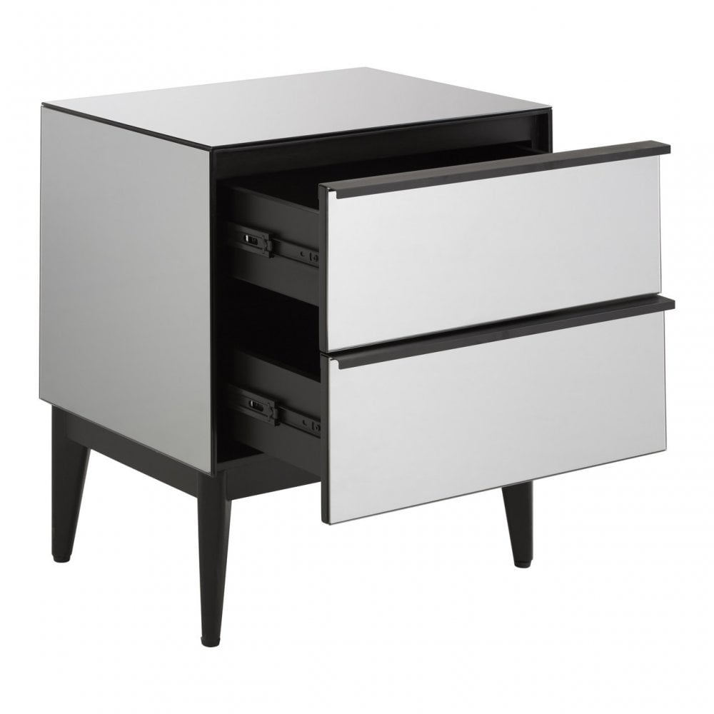 Rovigo 2 Drawer Chest, Black