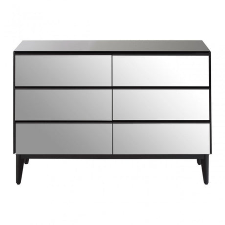 Rovigo 6 Drawer Chest, Black