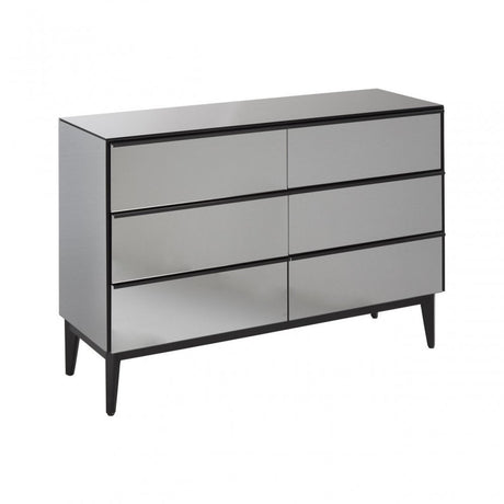 Rovigo 6 Drawer Chest, Black
