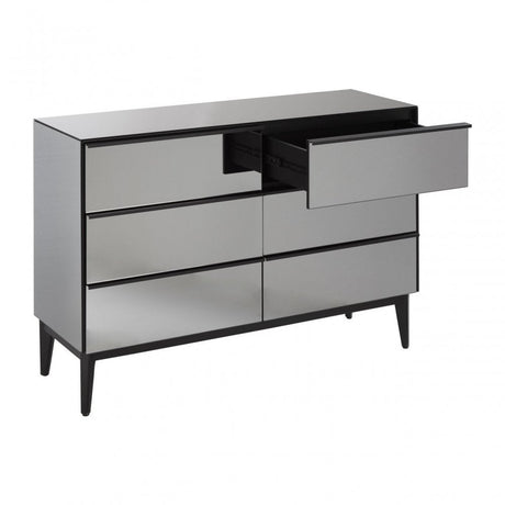Rovigo 6 Drawer Chest, Black