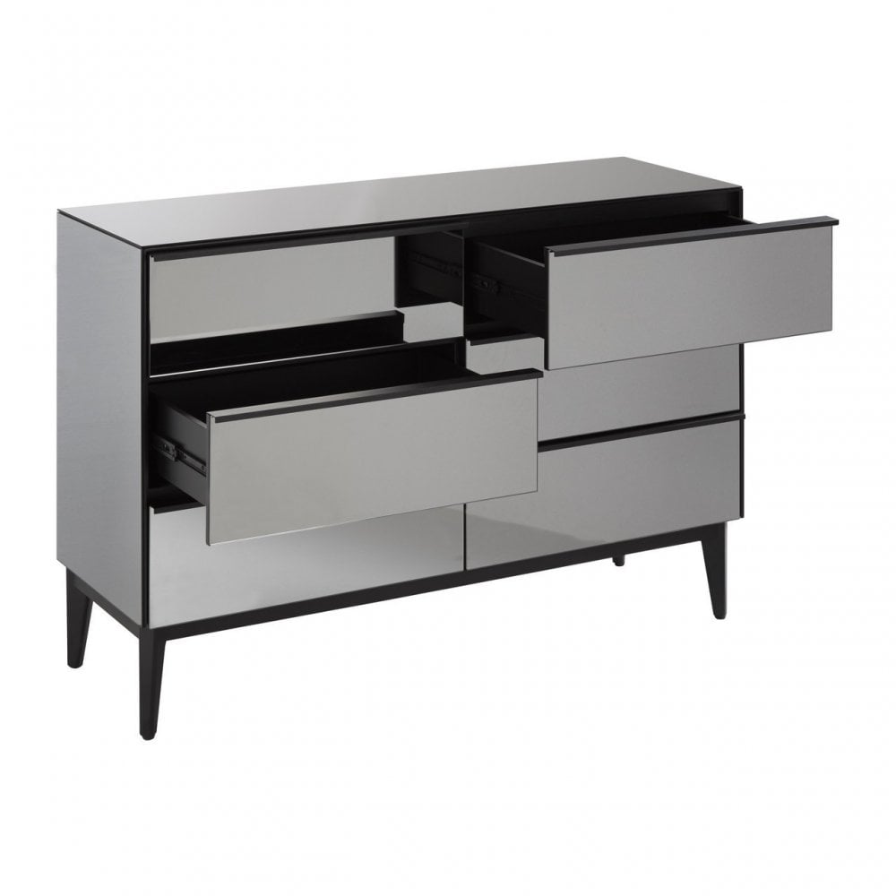 Rovigo 6 Drawer Chest, Black