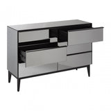 Rovigo 6 Drawer Chest, Black