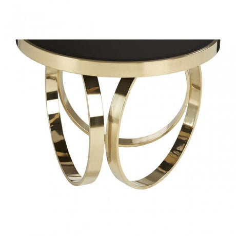 Ragusa Round Coffee Table, Gold