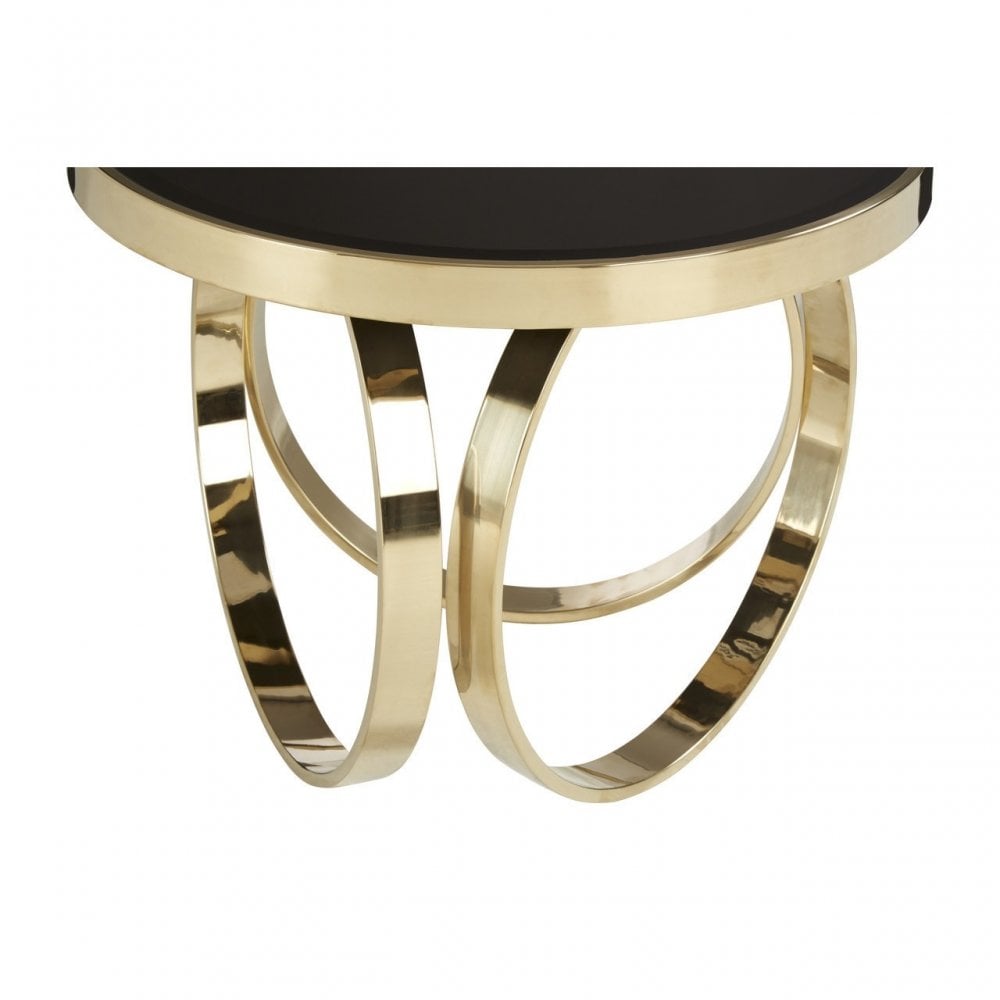 Ragusa Large Round Coffee Table, Gold