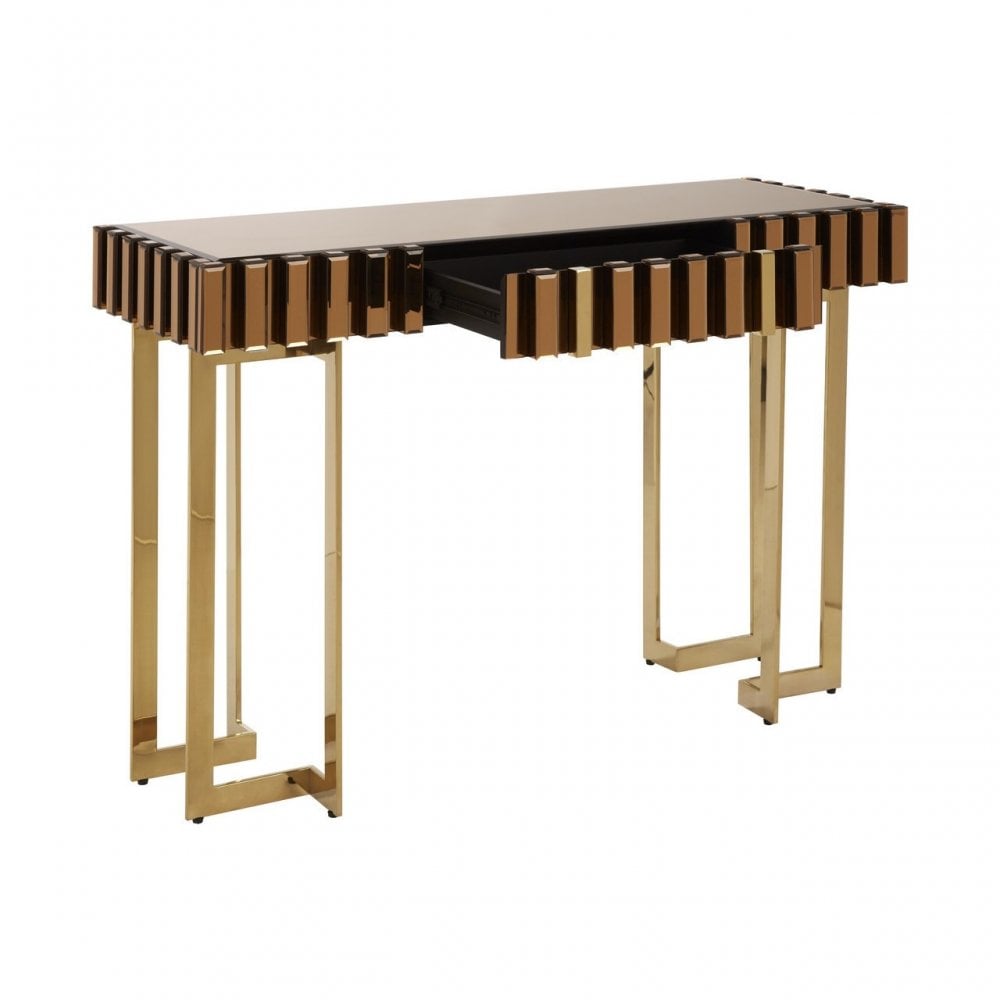 Rivoli Console Table, Gold