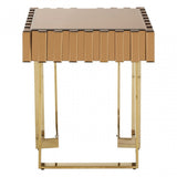Rivoli Side Table, Gold