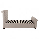 Orlando Light Grey Double Ottoman Bed, Grey