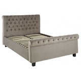 Orlando Steel Shade Kingsize Ottoman Bed, Grey