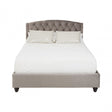 Josephine Steel Shade Double  Bed, Grey