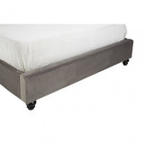 Josephine Steel Shade Double  Bed, Grey