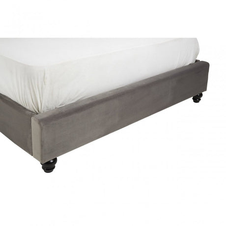 Josephine Steel Shade Double  Bed, Grey