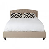 Josephine Beige Kingsize Bed, Beige